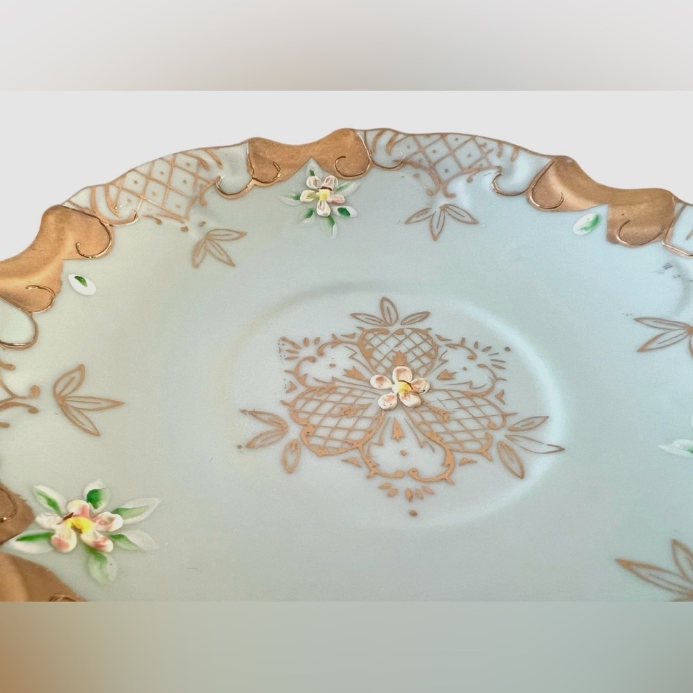 Ardalt Light Aqua Blue Porcelain Trinket Dish - Picture 3 of 5